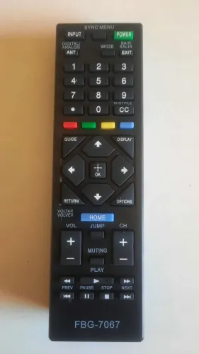 Controle para TV SONY. 
