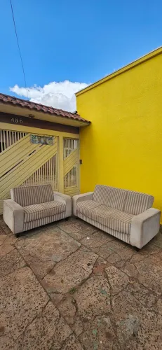 jogo sofa 2 e 3 lugares usado ENTREGA GRÁTIS
