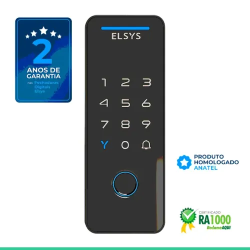 (NOVA) Fechadura Digital de Sobrepor Wi-Fi TECNO ESF-DS4100V