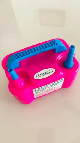 Máquina de Encher Bexiga 2 Bicos Bomba Elétrica Inflador Rápido para Balões de Festa Decor