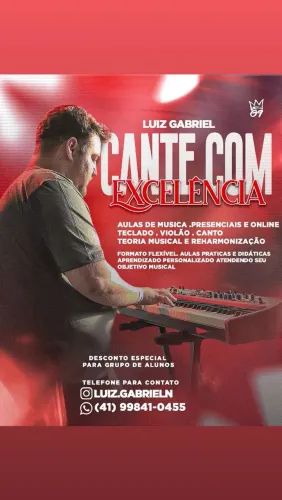 Aulas de música.