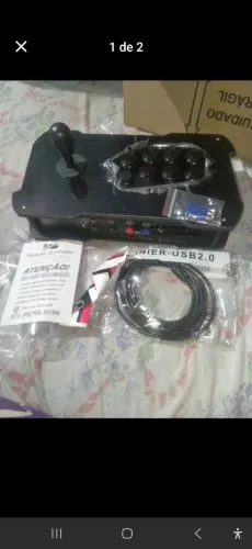 Controle arcade zero delay para PC . Manche pegasus sensor óptico