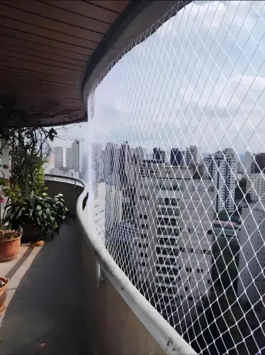 Rede de proteção para sacada 8,00 X 2,00 metros