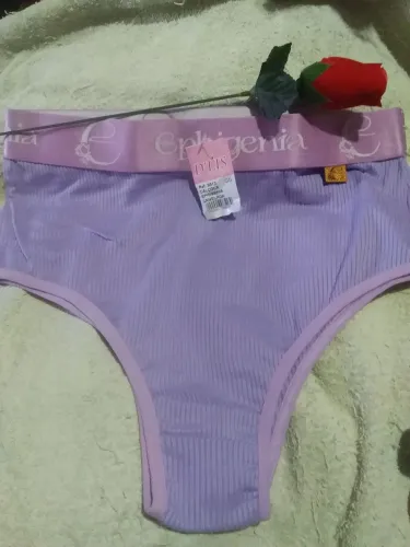 Calçola feminina canelada ephigenia ( cor lilás) Tam GG