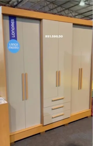Guarda Roupa de Casal Londres Novo 