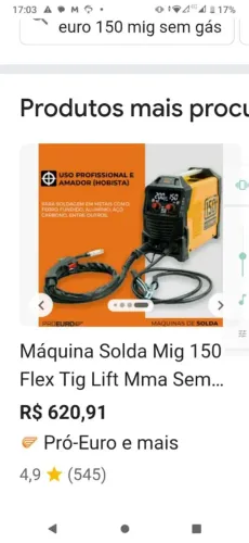 Vendo máquina de solda