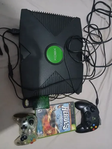 Xbox Clássico 2 controles e 1 jogo Original