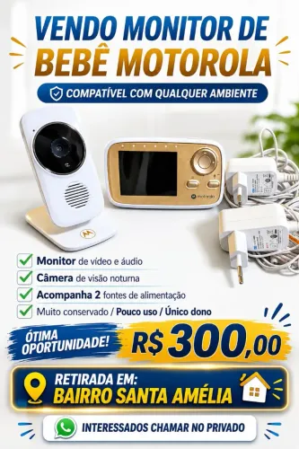 Monitor babá eletrônica de bebê Motorola