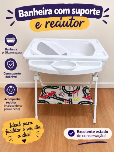 Banheira com suporte e redutor galzerano