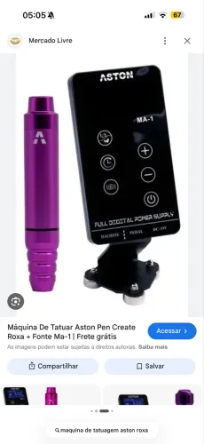 Máquina de tatuagem pen aston