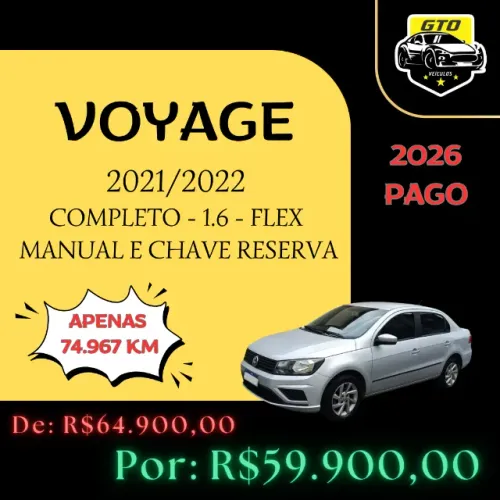 Volkswagen Voyage 1.6 MSI Flex 8V 4P 2022