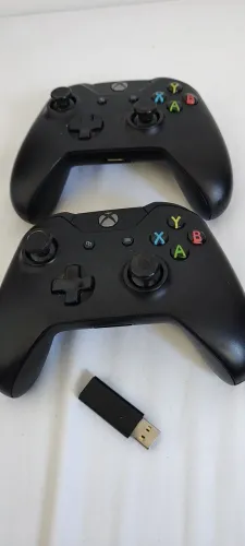 Controle Xbox one e adaptador para Pc