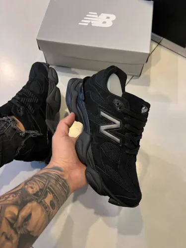 Tênis Casual Masculino Academia New Balance 9060 Preto Couro Disponível 38 Ao 43 Envios