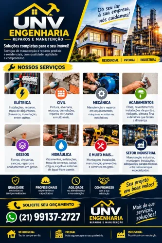 Manutenção, Instalações e Reformas predial, residencial e industrial