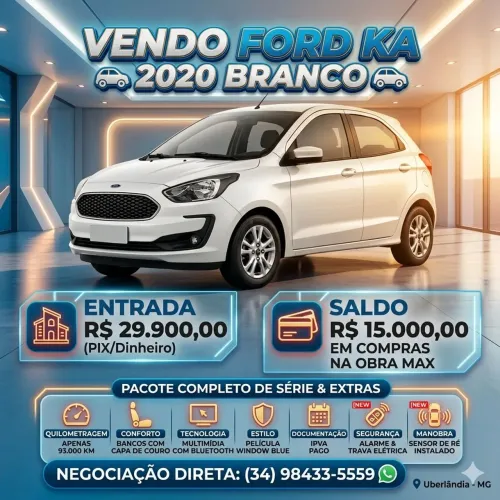 Ford KA 1.0 Se/se Plus Tivct Flex 5P 2020