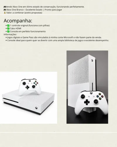 Vídeo game (Xbox one)