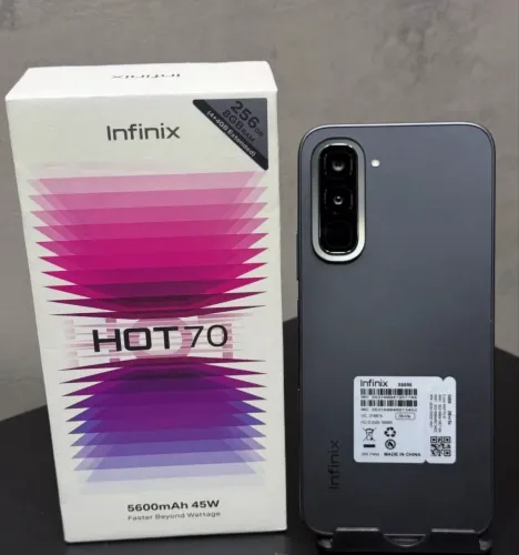 Infinix Hot 70 256+4 Preto Lacrado Entregamos Grátis
