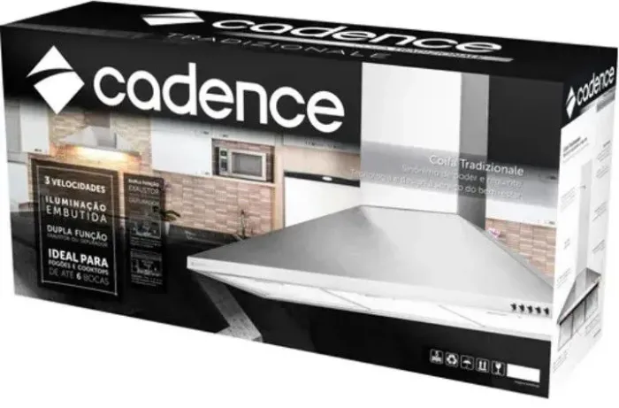 COIFA CADENCE TRAZICIONALE NOVA NA CAIXA (NUNCA USADA) - 3 VELOCIDADES -ILUMINAÇÃO EMBUTID