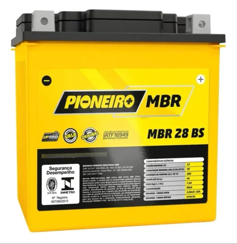 Bateria pioneiro MBR28BS ideal para JetSki e Quadriciclos 
