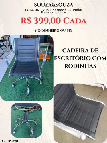Cadeira para escritório com rodinhas