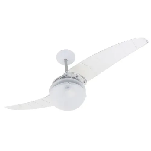 Ventilador de Teto Spirit 202 Branco Lustre Globo Controle Remoto