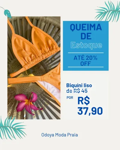 Biquíni Cortininha Bronze
