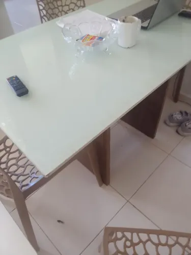 Mesa tampa de vidro