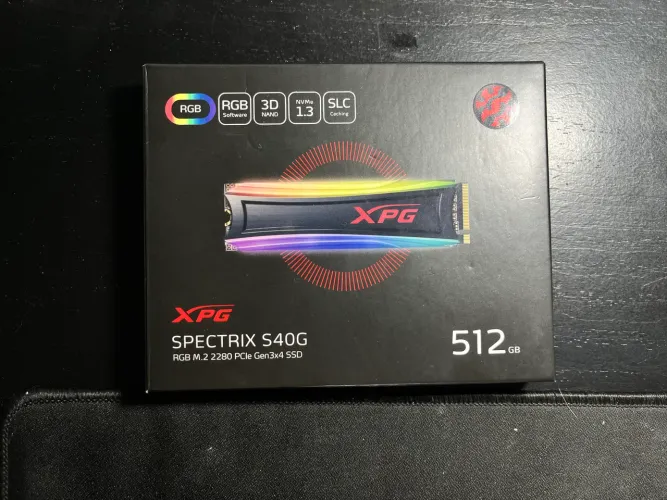 SSD nVme M.2 512 GB XPG Spectrix S40G RBG