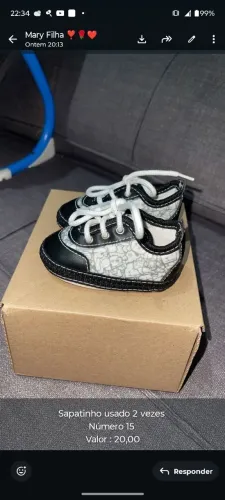 Sapatinho usado 1vez