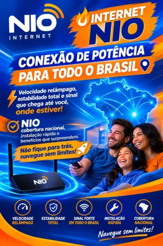 Conexão rápida e estável para todo o Brasil