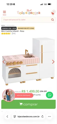 Cozinha infantil montessoriana de madeira