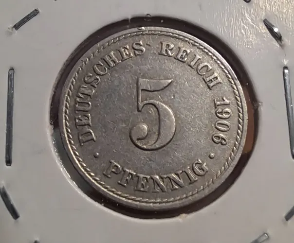 Moeda Império Alemão 1906