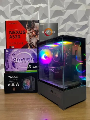 PC Gamer Ryzen 5 5500, RX 580 (Novo)