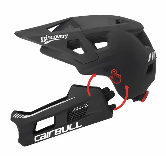 Capacete medio pequeno ajustavel com frente removível