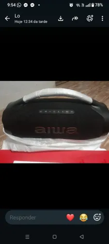 Caixa de som AIWA nova