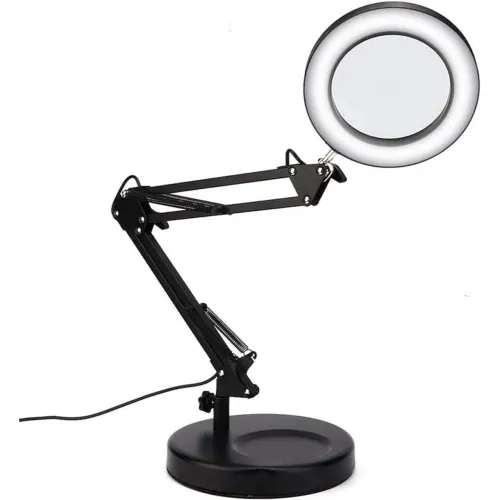 Luminária Led Lupa 8x Ring Light de Mesa Articulável