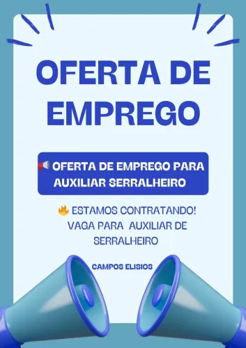 Cravinhos Vaga de emprego auxiliar de serralheiro 