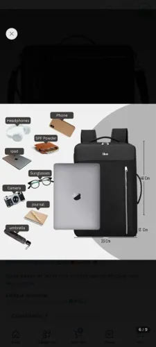 Mochila Bolsa Pasta Notebook