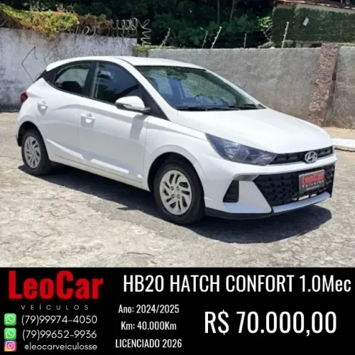 Hyundai HB20 Comfort Plus 1.0 Flex 12V Mec. 2025