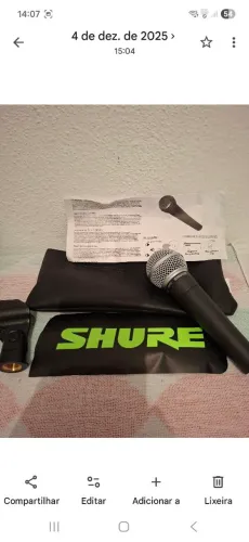MICROFONES SM58 SHURE /SENNHEISER e835 NOVOS IMPORTADOS