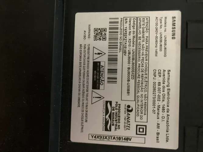 TV Samsung QLED - para retirar peças. 350,00