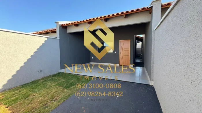 Casa- 2 quartos, 1suíte, 84m², 2 vagas, Imóvel novo- Setor Embaúba-Trindade