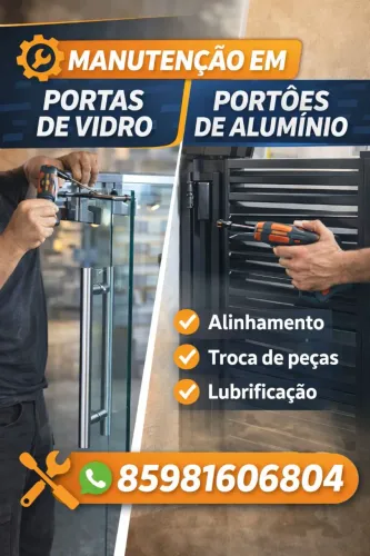 Manutenção em Portas De Vidro e Tudo em Alumínio 
