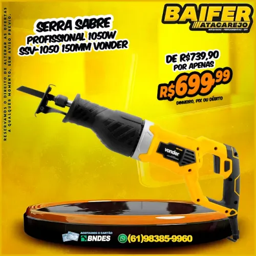 Serra Sabre Profissional 1050w 150mm Ssv-1050 Vonder