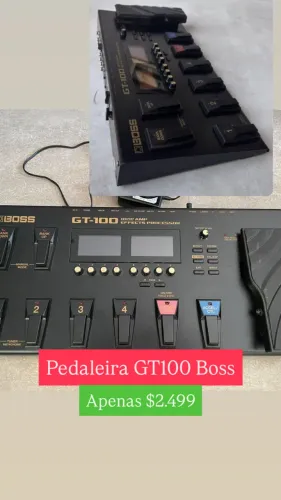 Pedaleira gt100 Boss profissional 