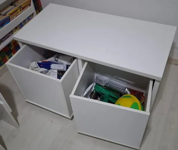 Nicho duplo com tampo aparador