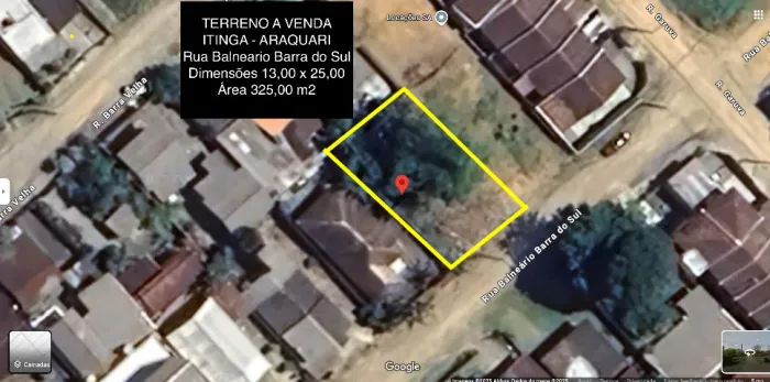 Terreno Itinga - 325m2