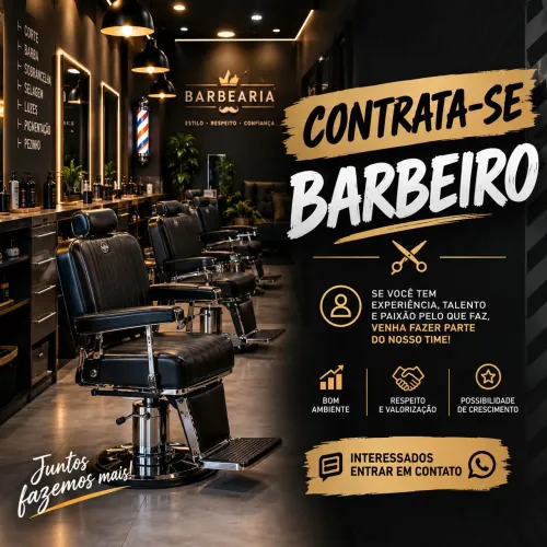 Vaga para Barbeiro Profissional
