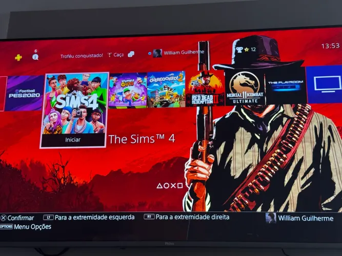 PS4 + Tv de 32 polegadas + JOGOS E 3 controles