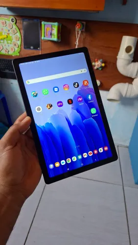 Tab A7 Tablet Samsung 10 polegadas Net Wi-fi 64Gbs Top (trinco fio de cabelo na tela )